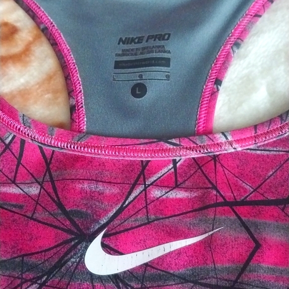 Nike Pro Women's Running Atlethic Work Out Sport Bra Tank Top Shirt sz Large - Picture 4 of 6